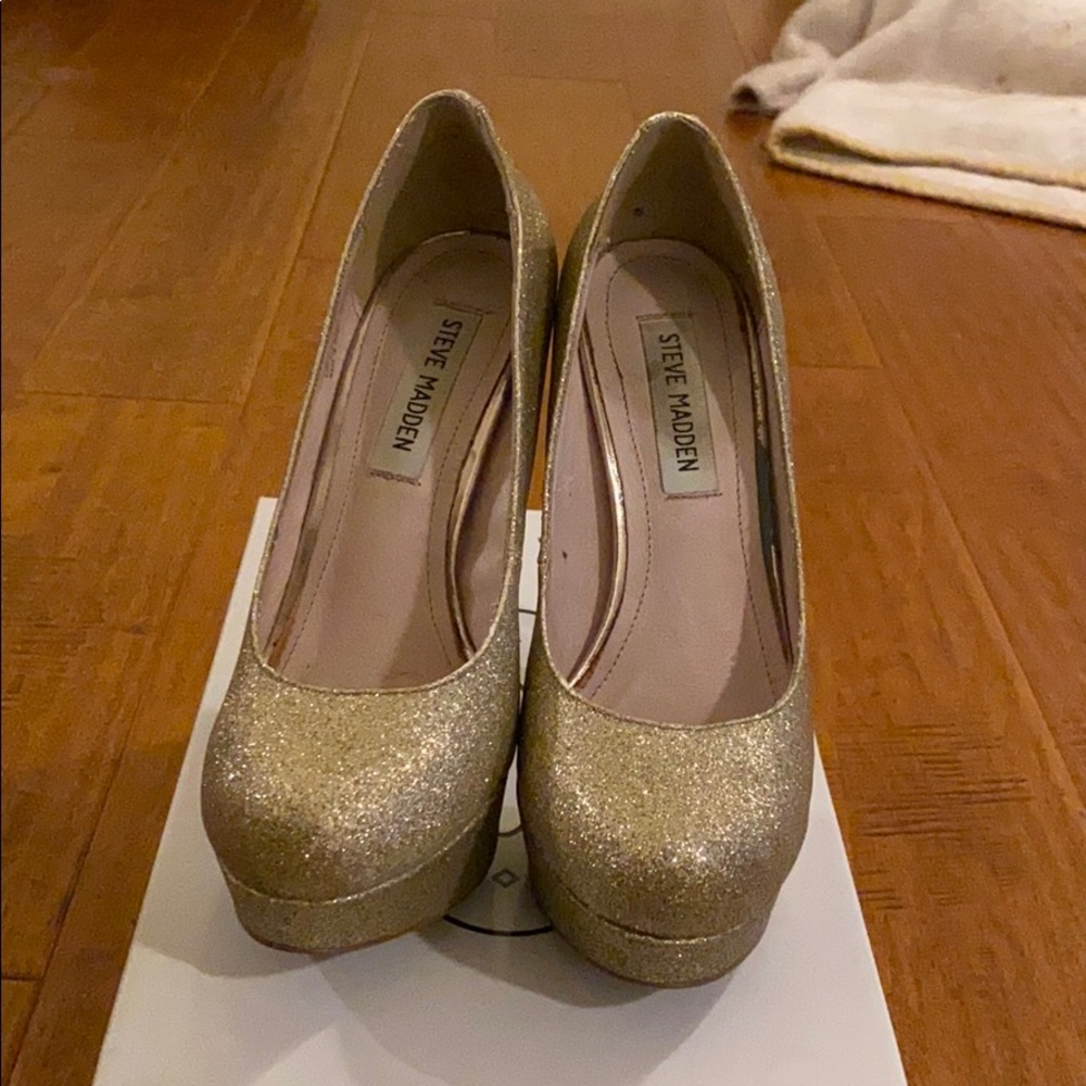 Steve Madden glitter heels